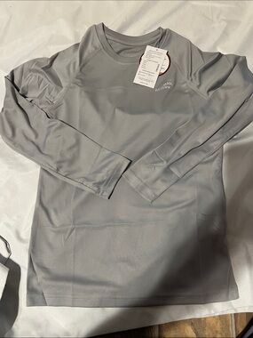 Boys Mabove long sleeve sports shirt grey